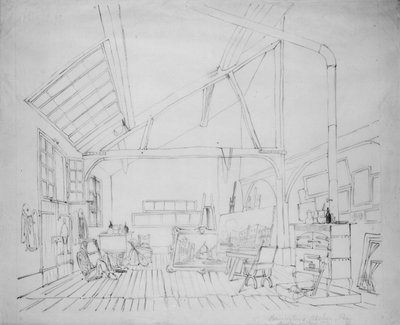 Richard Parkes Boningtons Atelier in Paris von Thomas Shotter Boys